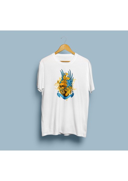 Oversize Kuru Kafa Vektör Tasarım Unisex T-Shirt