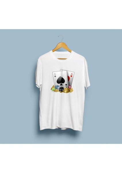 Oversize Iskambil Kağıtları Unisex T-Shirt