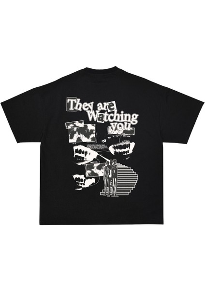 They Are Watching You Oversize Tişört