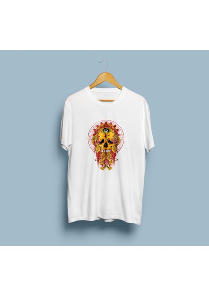 Oversize Kurukafa Dövme Unisex T-Shirt