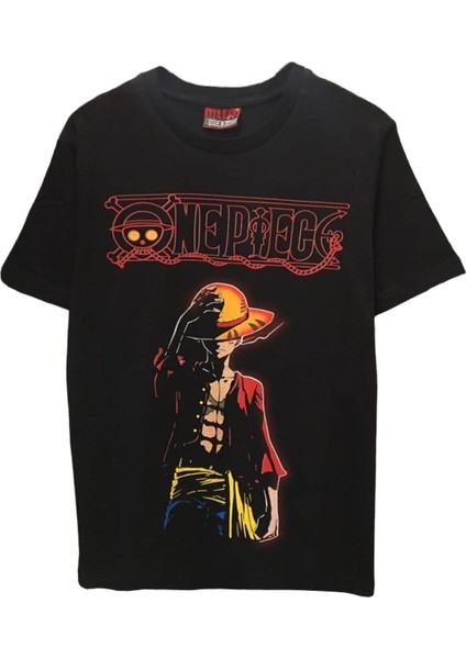 Anime One Piece Sırt Baskılı Tişört