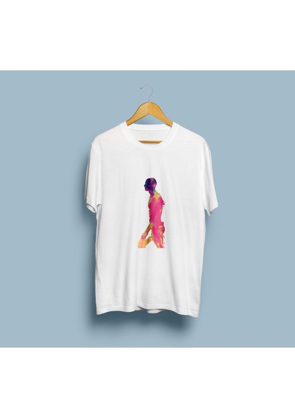 Oversize Renklendirilmiş Insan Vücudu Tasarım Unisex T-Shirt