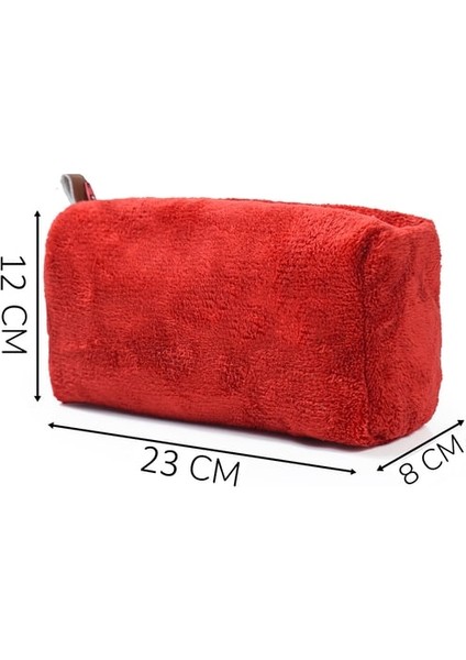 Peluşçu Dayı Fermuarlı Peluş Makyaj Çantası (Kısa Tüylü) – Kadınlar Için En Yeni Makyaj Çantası modelleri