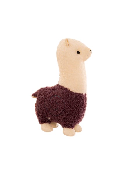 28 cm Alpaka Bez Bebek Koyun Peluş Oyuncak (Yurt Dışından)