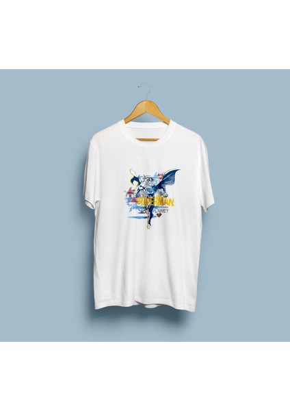 Oversize Superman Baskılı Tasarım Unisex T-Shirt