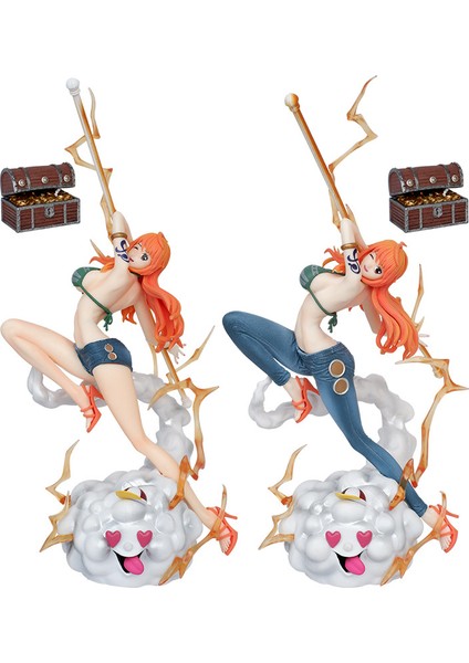 30 cm One Piece Iu Rezonans Nami Hasır Şapka Model Süsleri (Yurt Dışından)