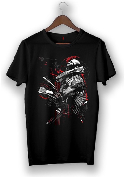 Kadın Siyah Mıchael Jordan Illustrasyon Vip Tasarım T-Shirt