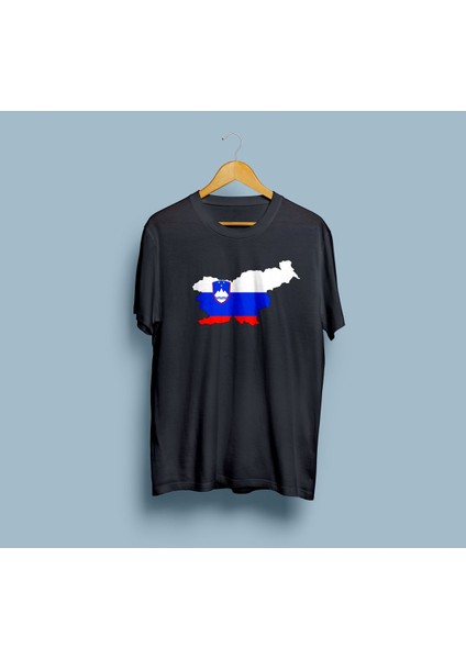 Oversize Slovenia / Slovenya Tasarım Unisex T-Shirt
