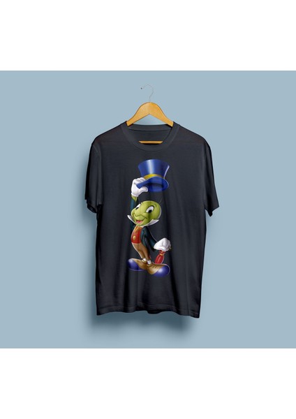 Oversize Jiminy Cricket Tasarım Unisex T-Shirt