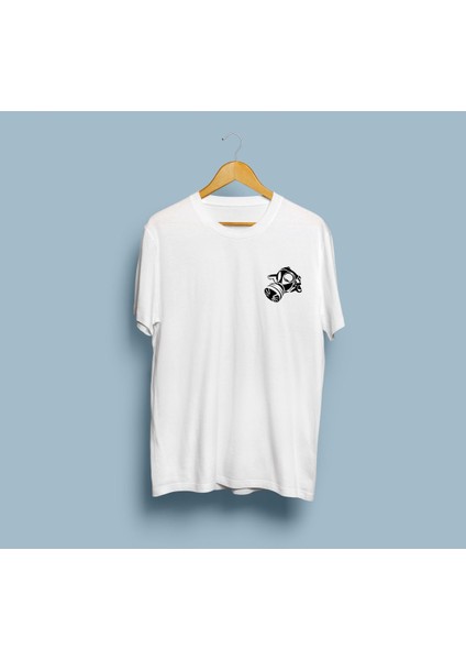 Oversize Gaz Maskesi / Nükleer Maske Tasarım Unisex T-Shirt