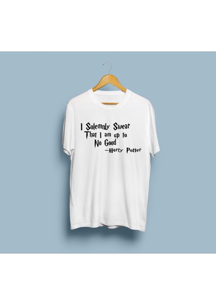 Oversize Harry Potter Yazılı Unisex T-Shirt