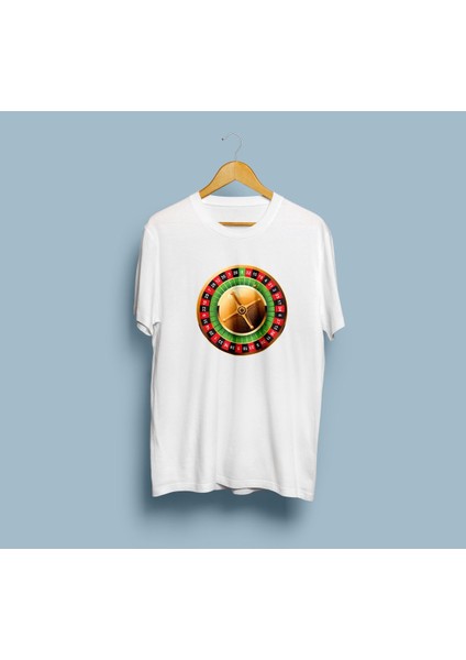Oversize Rulet Masası Unisex T-Shirt