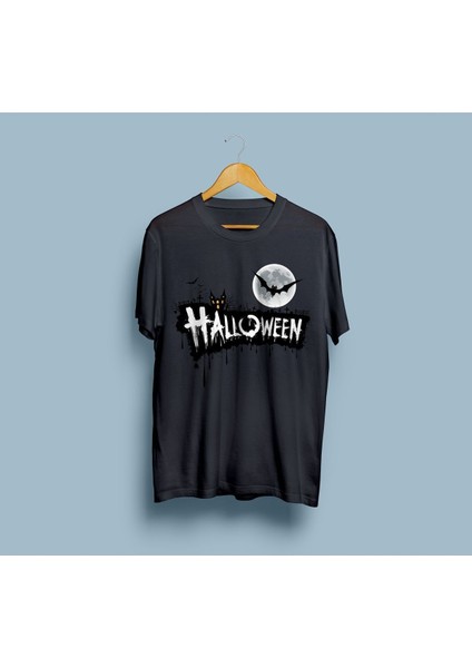 Oversize Hallowen Cadılar Bayramı Desenli Unisex Tshirt