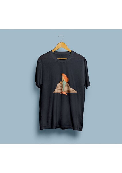 Oversize Deniz Kızı Tasarım Unisex T-Shirt