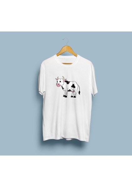 Oversize Inek / Bayramı Tasarım Unisex T-Shirt