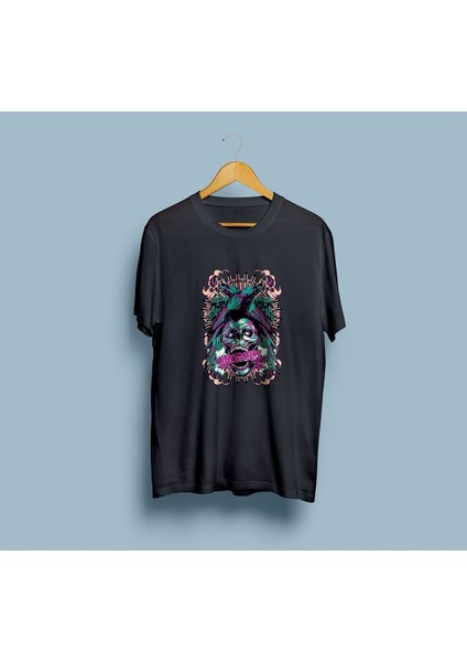 Oversize Anarchy Baskılı Unisex T-Shirt
