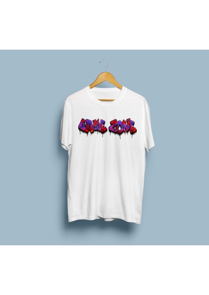 Oversize Game Zone Yazı Tasarım Unisex T-Shirt