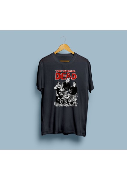 Oversize The Walking Dead Zombiler Tasarım Unisex T-Shirt