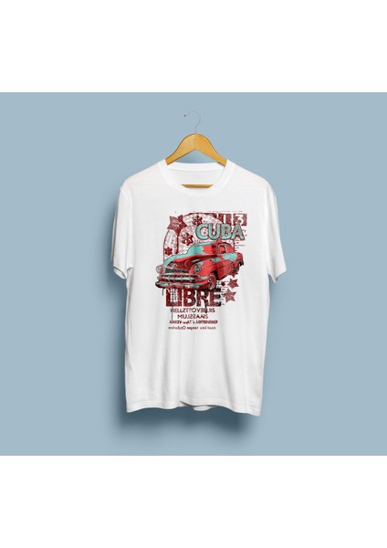 Oversize Cuba Libre Tasarım Unisex T-Shirt