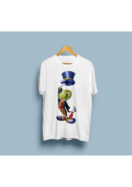 Oversize Jiminy Cricket Tasarım Unisex T-Shirt
