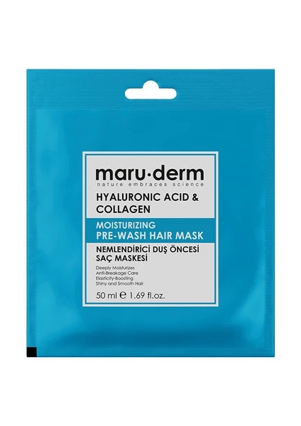 Maruderm Hyalüronik Asit ve Kolajen Içeren Nemlendirici Saç Maskesi 50 ml