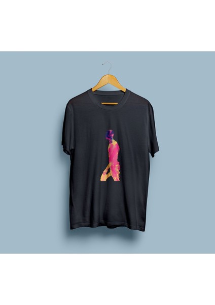 Oversize Renklendirilmiş Insan Vücudu Tasarım Unisex T-Shirt