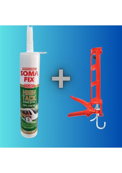 Korniş Silikonu Ultra Güçlü + Silikon Tabancası
