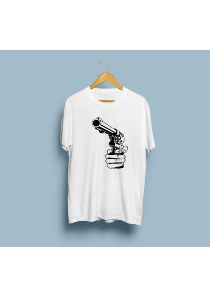 Oversize Silah Tasarım Unisex T-Shirt