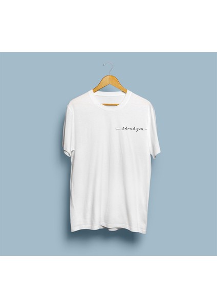 Oversize Thankyou / Teşekkür Ederim Yazısı Unisex T-Shirt