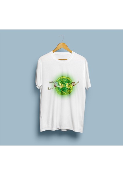 Oversize Rick And Morty Çizgi Dizi Tasarım Uniex T-Shirt