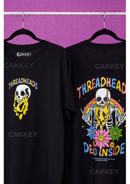 Kuru Kafa Baskılı Oversize T-Shirt