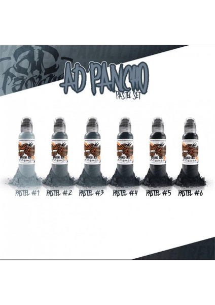 Greys 6'lı Set - Ink Dövme Boyası - 4OZ/120 ml