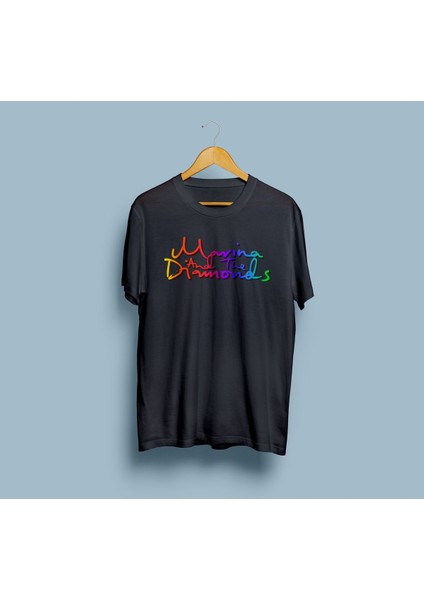 Oversize Marina And The Diamonds Yazı Tasarım Unisex T-Shirt