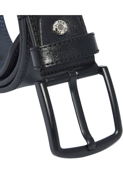 4.5 cm Tokalı Suni Deri Düz Renk Dikişli Model Spor Kemer Siyah modelleri