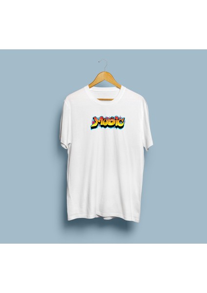 Oversize Music Graffiti Tasarım Unisex T-Shirt