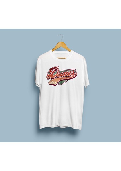 Oversize Dunes Ibiza Tasarım Unisex T-Shirt