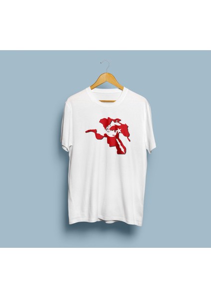 Oversize Osmanlı Imparatorluğu Haritası Baskılı Unisex T-Shirt