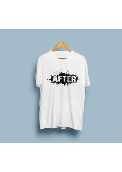 Oversize After Yazılı Tasarım Unisex T-Shirt