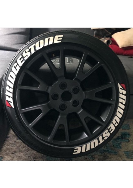 M Power Beyaz Kalıcı Lastik Yazısı M Power Sticker 8 Kit Büyük Boy