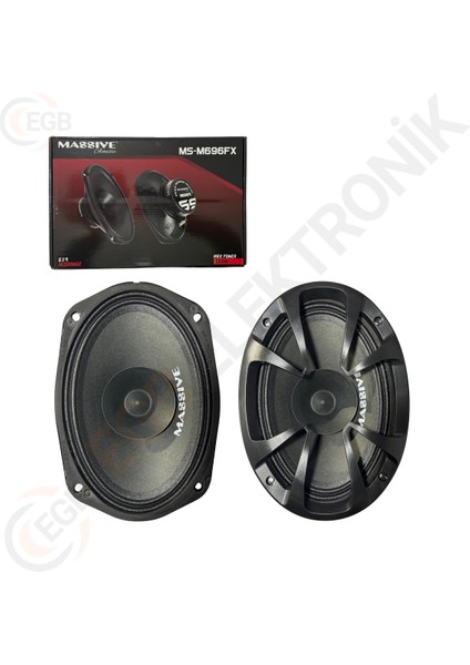 Massive MS-M696FX 300W Oval Midrange Çift fiyatları