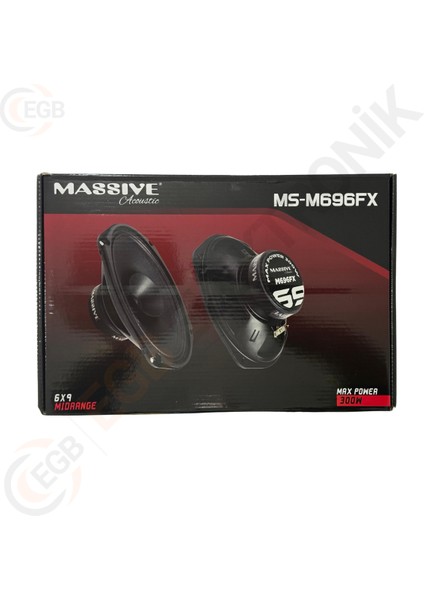 Massive MS-M696FX 300W Oval Midrange Çift fırsatları