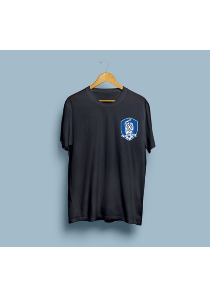Oversize Kore Futbol Takımı Logo Tasarım Unisex T-Shirt