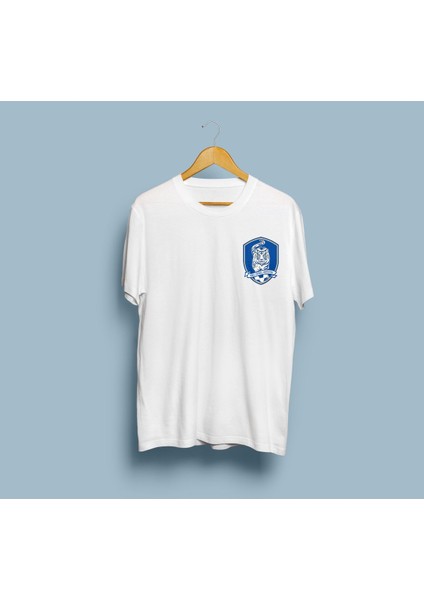 Oversize Kore Futbol Takımı Logo Tasarım Unisex T-Shirt