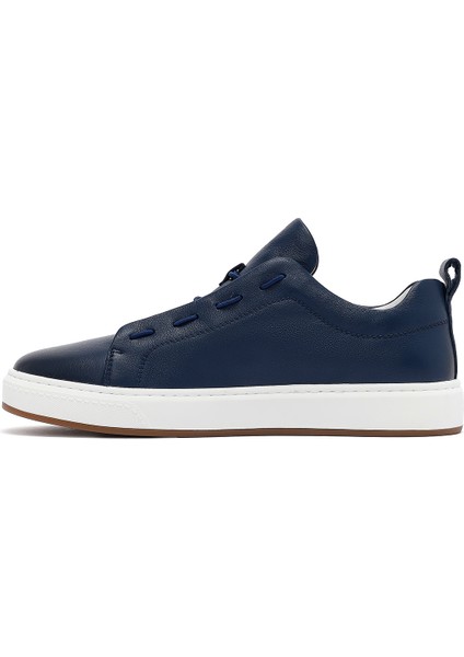Erkek Siyah Bağcıklı Deri Sneaker 25SFD691218 fiyatları