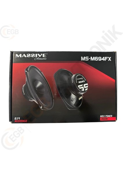 MS-M694FX 300W 6x9 Oval Midrange