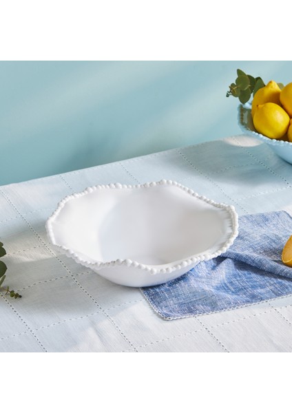 Perla Melamin Salata Kasesi 27 cm Beyaz