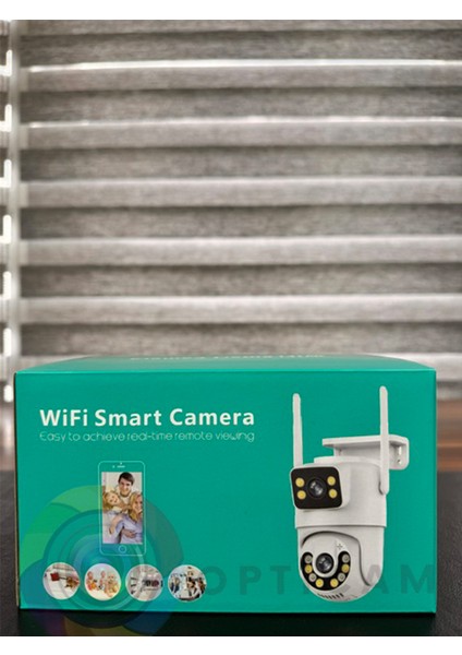RX29AI Wifi 2 Kamera 3+3mp Onvif Akıllı Gece Renkli Görüş Sesli Güvenlik Kamerası + 1.5A Adaptör