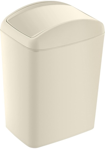 Soft Çöp Kutusu Döner Kapak Latte 40 Lt - Latte, Çok Amaçlı Döner Kapaklı Çöp Kovası