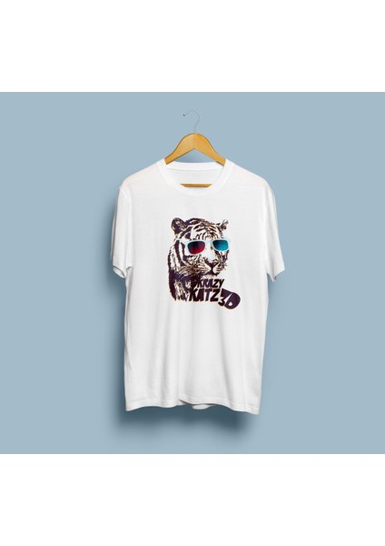 Oversize Crazy Katz Tasarım Unisex T-Shirt