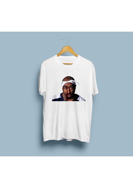 Oversize Tupac Shakur Tasarım Unisex T-Shirt